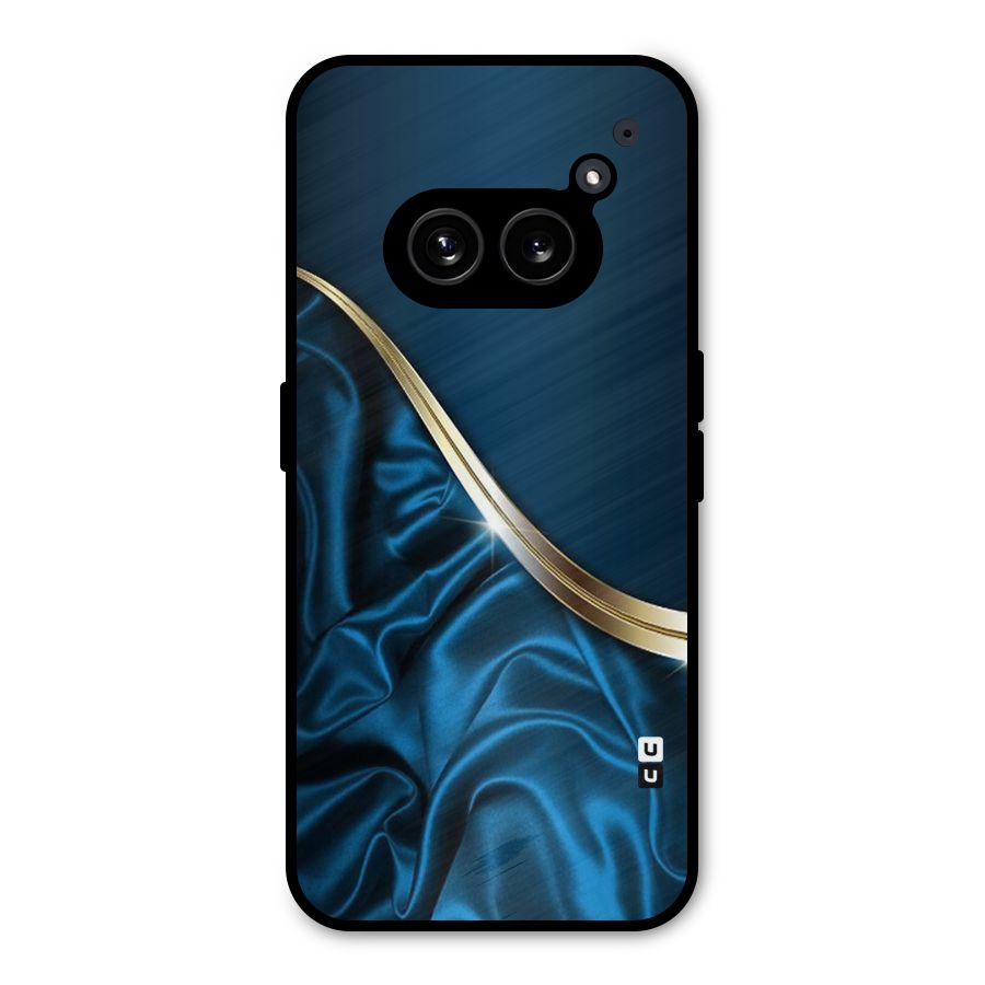 Blue Smooth Flow Metal Back Case for Nothing Phone 2a Plus