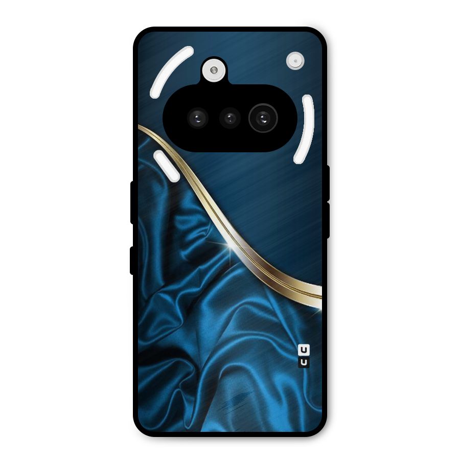 Blue Smooth Flow Metal Back Case for Nothing Phone 3a