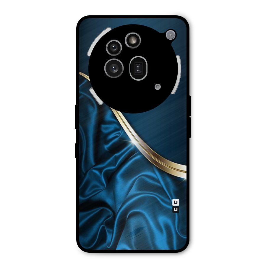 Blue Smooth Flow Metal Back Case for Nothing Phone 3a Pro