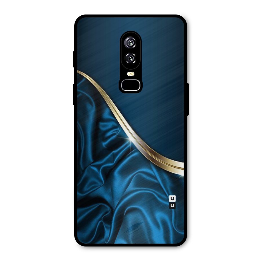 Blue Smooth Flow Metal Back Case for OnePlus 6