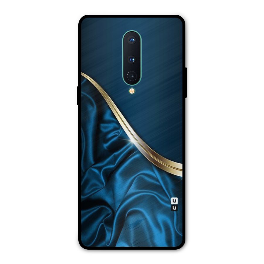 Blue Smooth Flow Metal Back Case for OnePlus 8