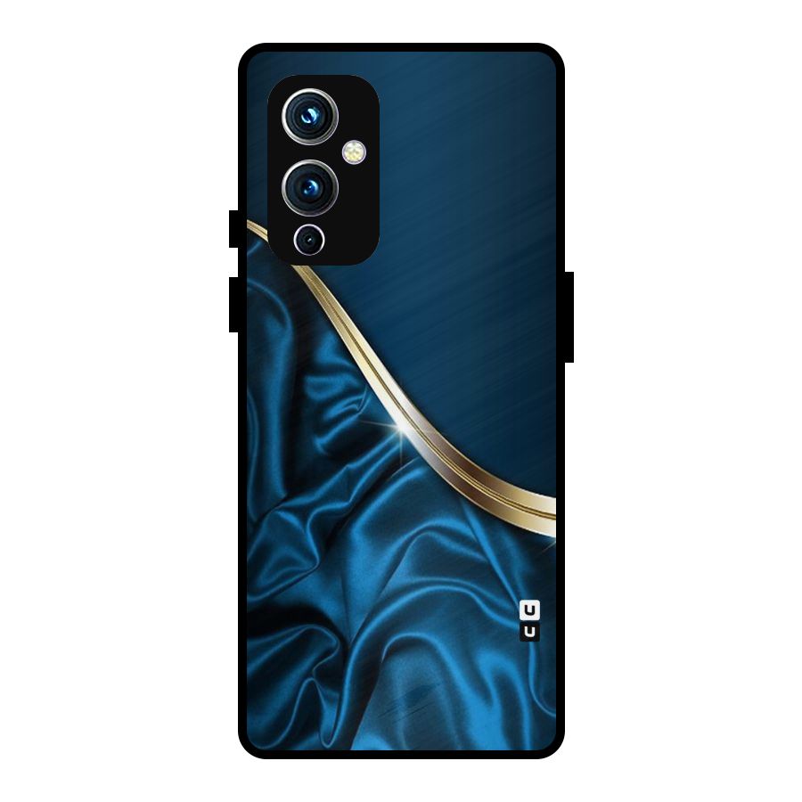 Blue Smooth Flow Metal Back Case for OnePlus 9