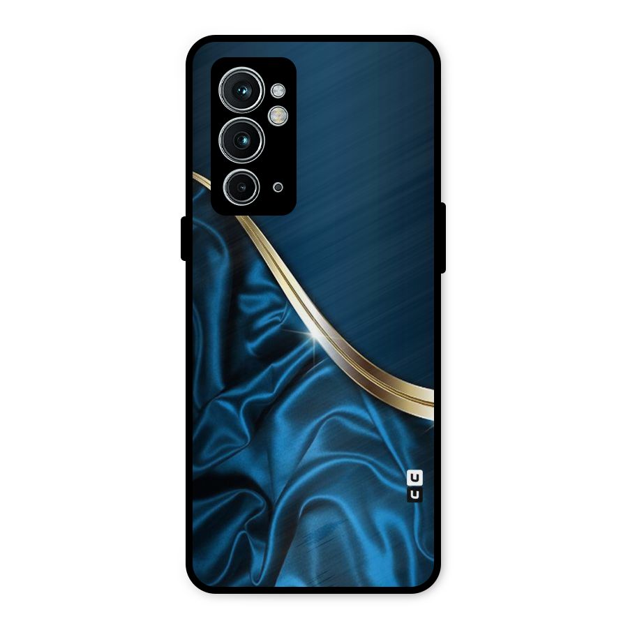 Blue Smooth Flow Metal Back Case for OnePlus 9RT 5G