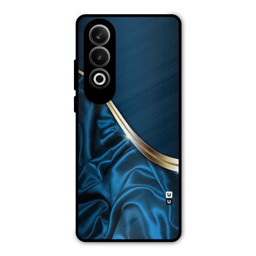 Blue Smooth Flow Metal Back Case for OnePlus Nord CE4