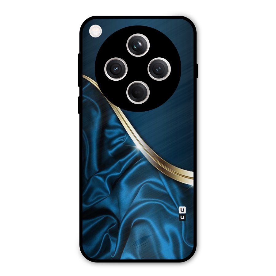 Blue Smooth Flow Metal Back Case for Oppo Find X8