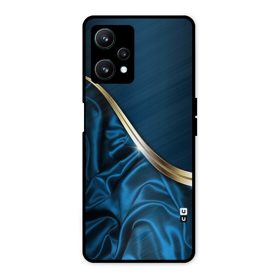 Blue Smooth Flow Metal Back Case for Realme 9 Pro 5G