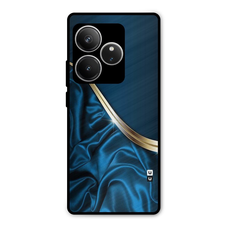 Blue Smooth Flow Metal Back Case for Realme GT 6