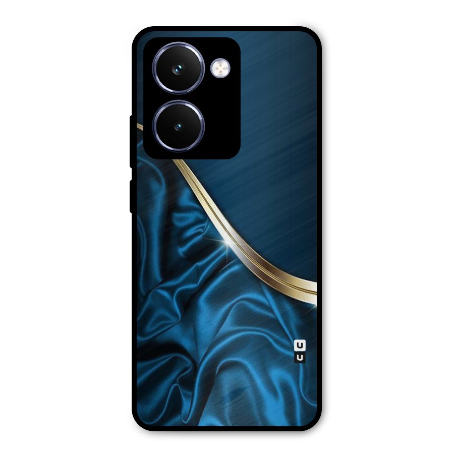 Blue Smooth Flow Metal Back Case for Realme P3 Ultra