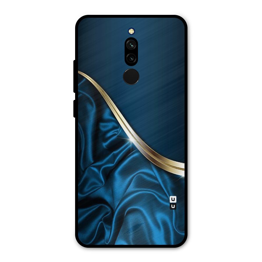 Blue Smooth Flow Metal Back Case for Redmi 8