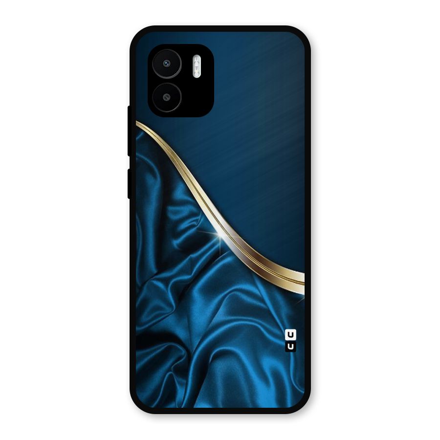 Blue Smooth Flow Metal Back Case for Redmi A2