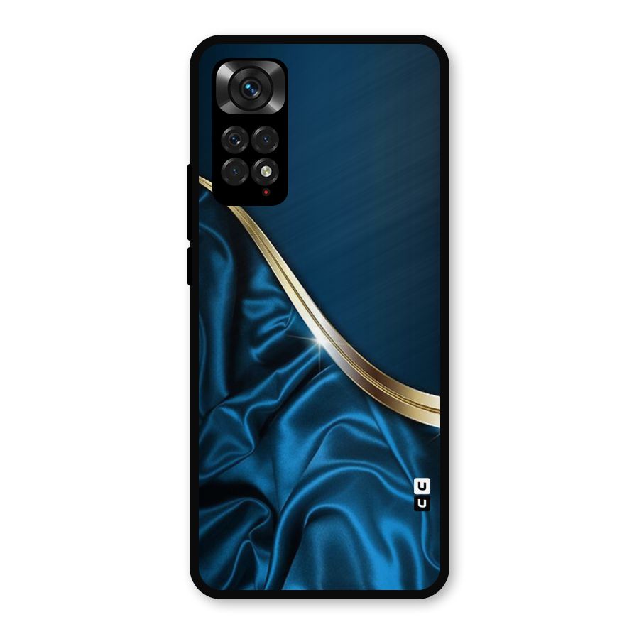 Blue Smooth Flow Metal Back Case for Redmi Note 11s