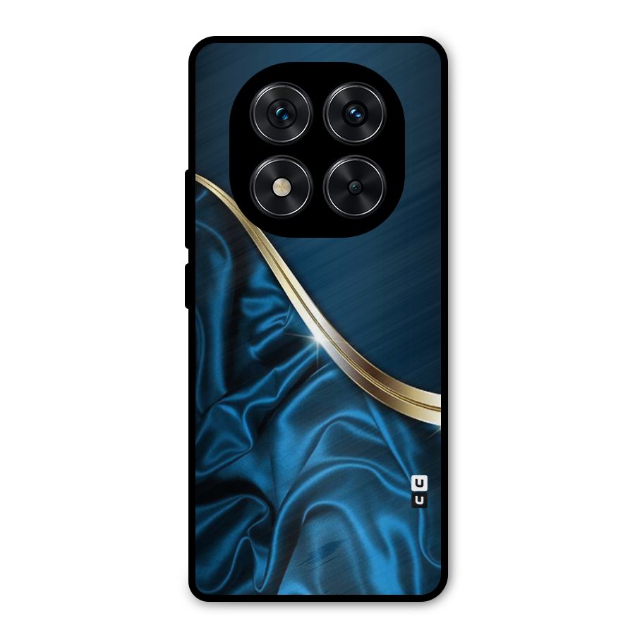 Blue Smooth Flow Metal Back Case for Redmi Note 14 Pro 5G