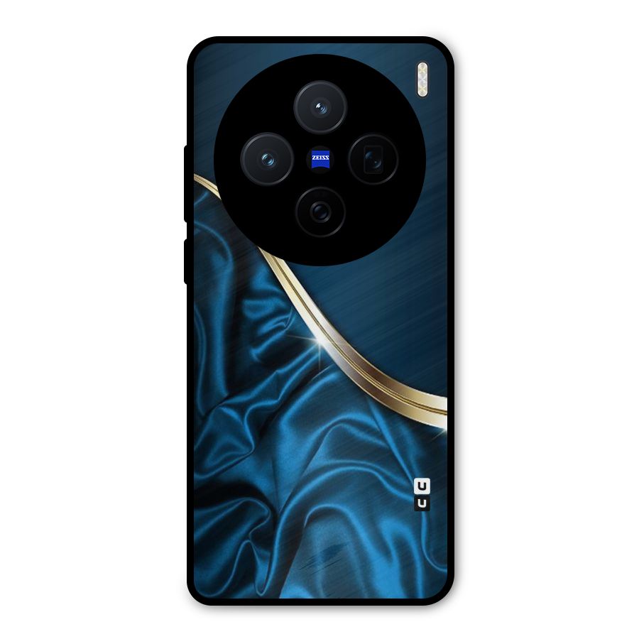 Blue Smooth Flow Metal Back Case for Vivo X200