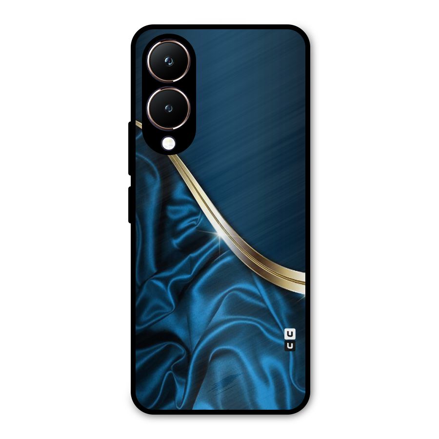 Blue Smooth Flow Metal Back Case for Vivo Y28