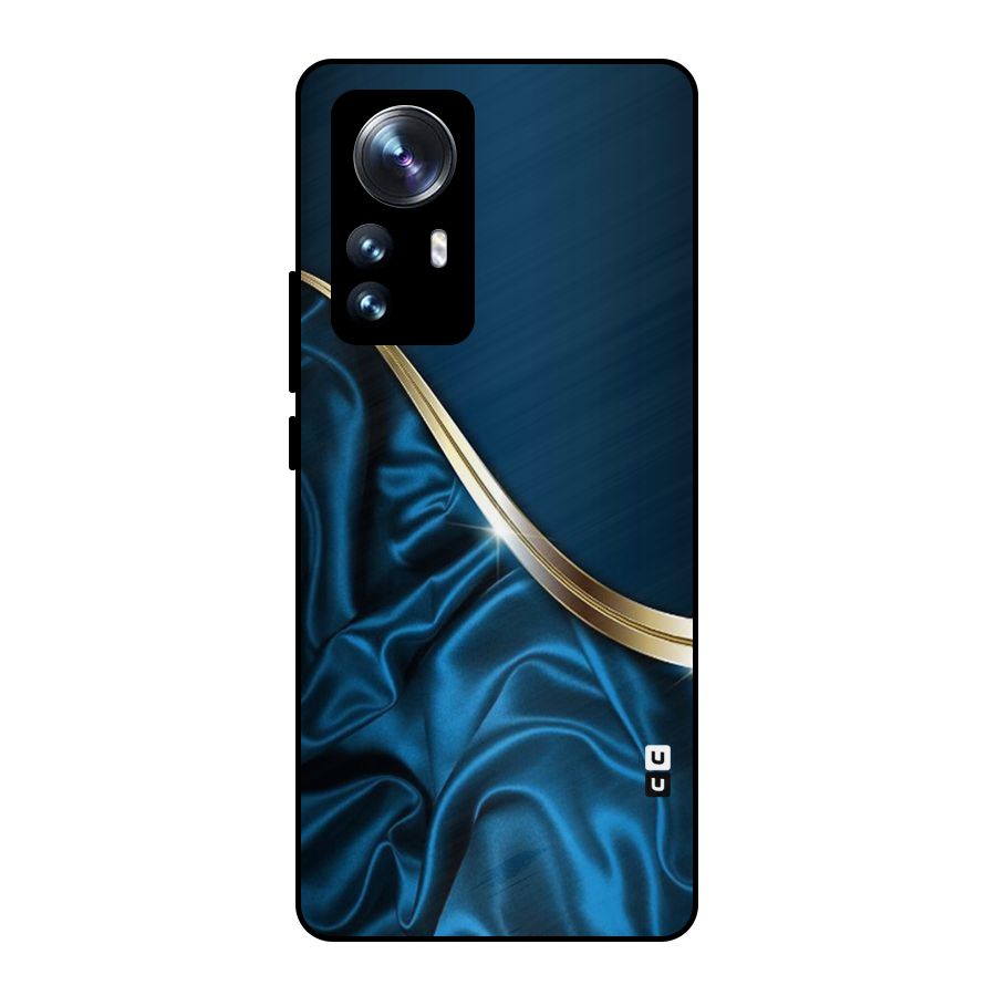 Blue Smooth Flow Metal Back Case for Xiaomi 12 Pro