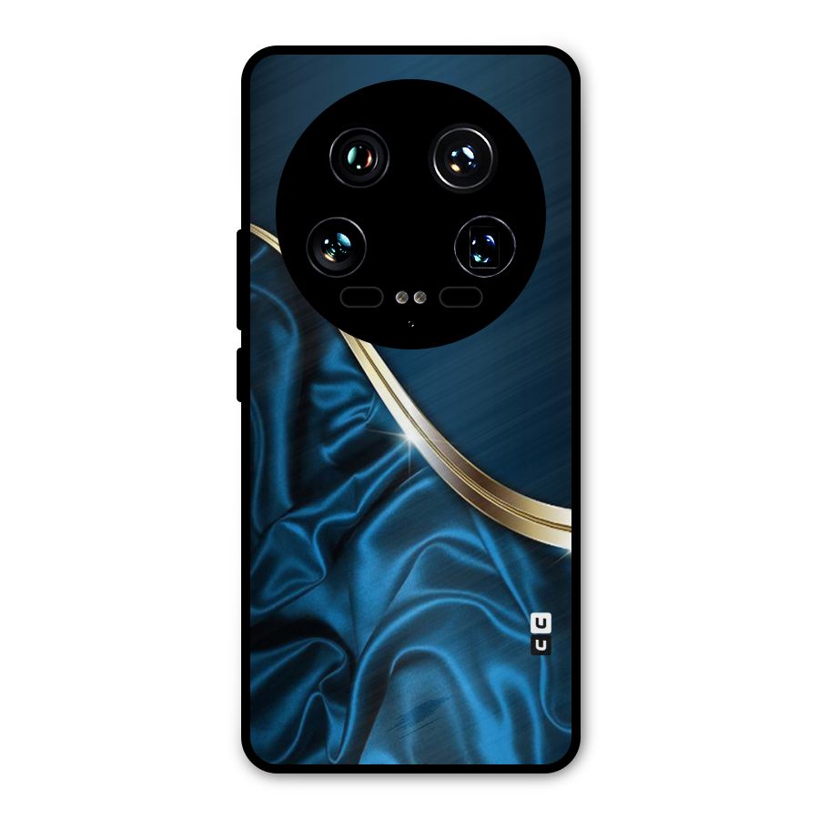 Blue Smooth Flow Metal Back Case for Xiaomi 14 Ultra