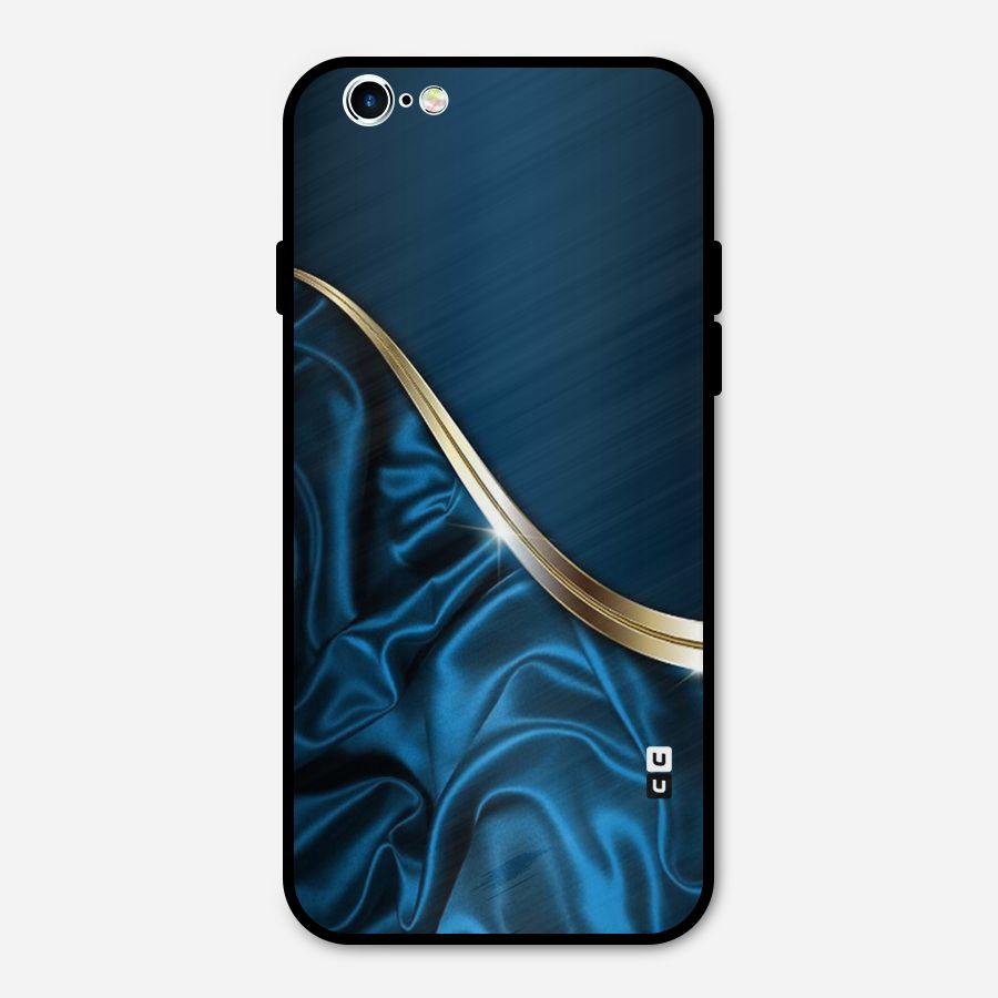 Blue Smooth Flow Metal Back Case for iPhone 6 6s