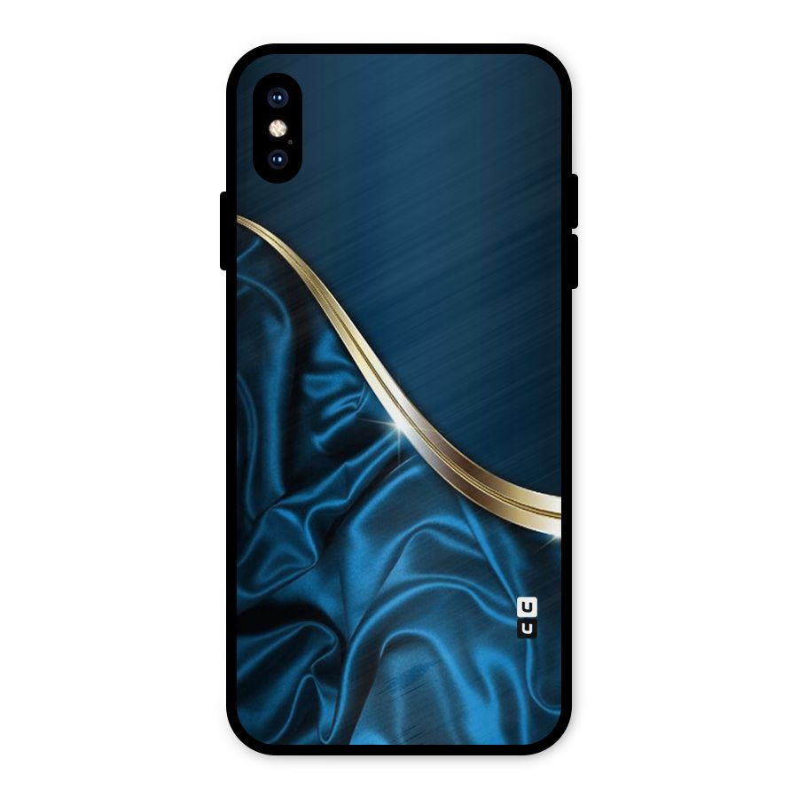 Blue Smooth Flow Metal Back Case for iPhone XS Max