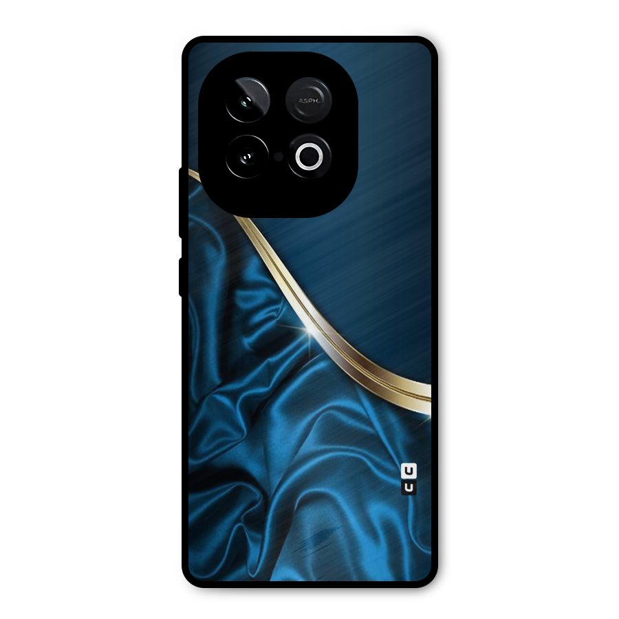 Blue Smooth Flow Metal Back Case for iQOO Neo 10