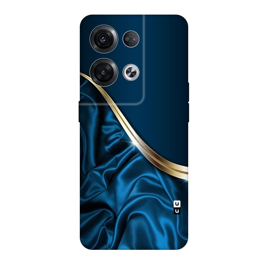 Blue Smooth Flow Original Polycarbonate Back Case for Oppo Reno8 Pro 5G