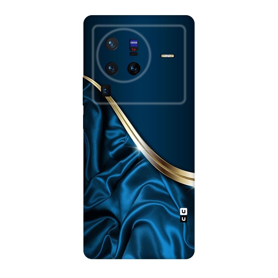 Blue Smooth Flow Original Polycarbonate Back Case for Vivo X80