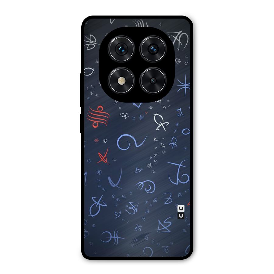 Blue Symbols Metal Back Case for Poco X7