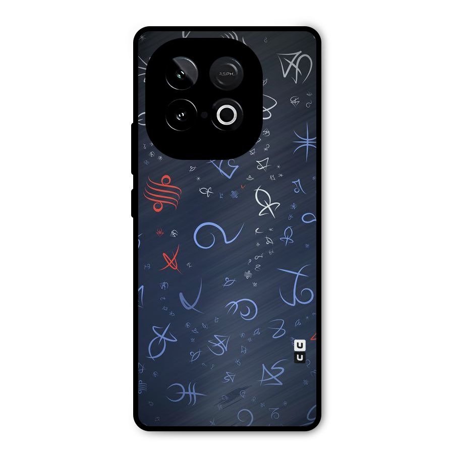 Blue Symbols Metal Back Case for iQOO Neo 10
