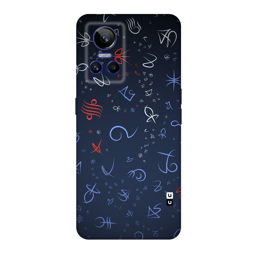 Blue Symbols Original Polycarbonate Back Case for Realme GT Neo 3