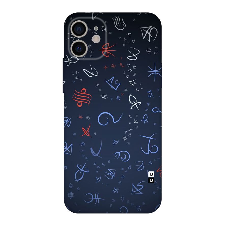 Blue Symbols Original Polycarbonate Back Case for iPhone 11