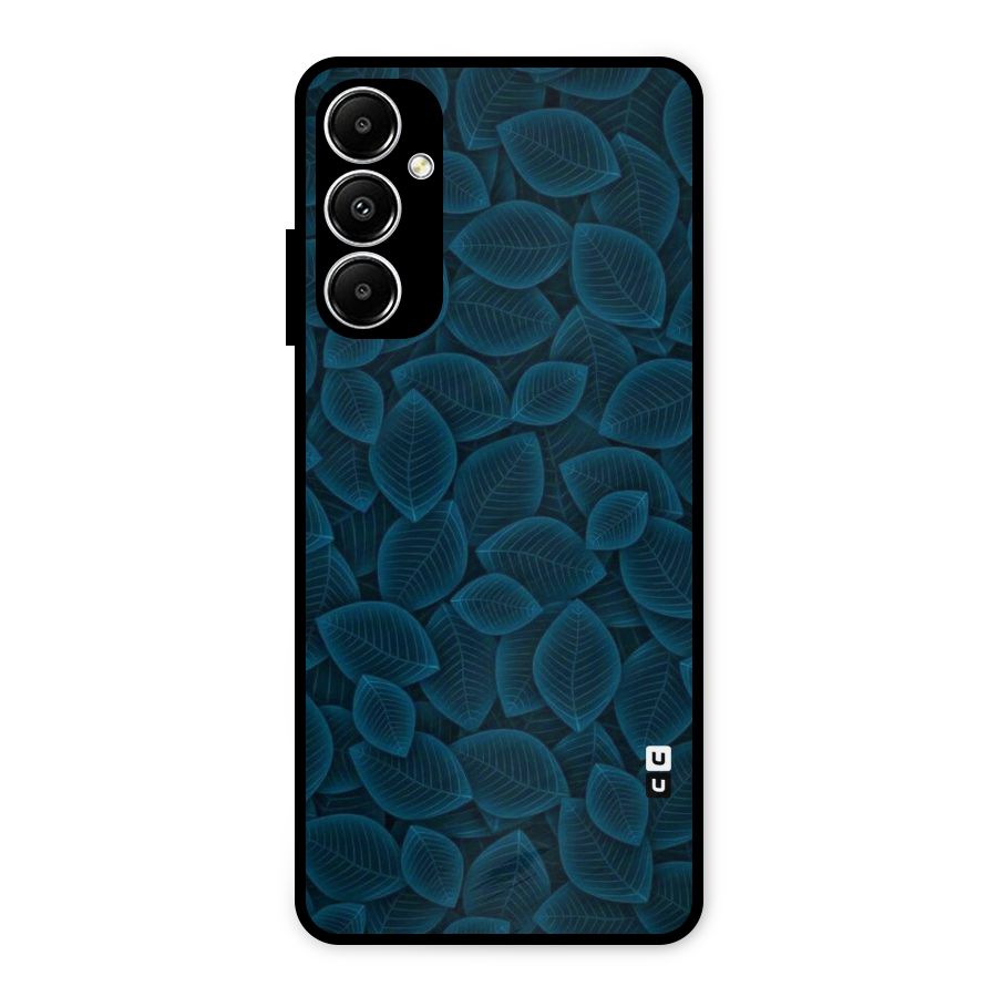 Blue Thin Leaves Metal Back Case for Galaxy A05s