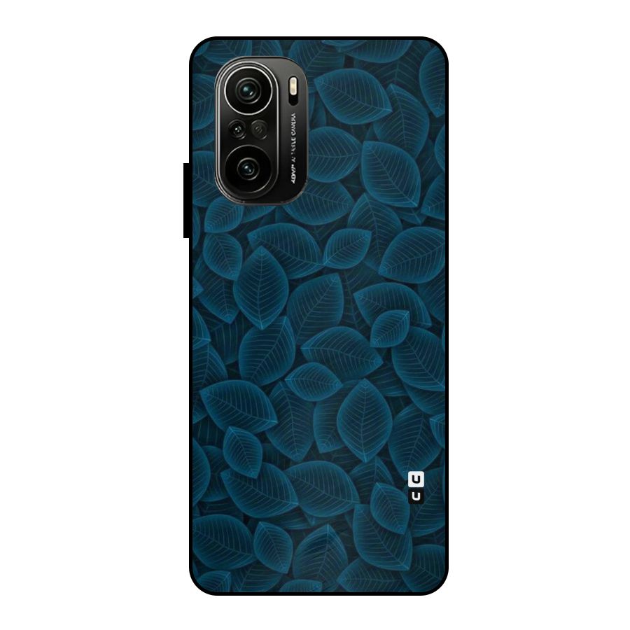 Blue Thin Leaves Metal Back Case for Mi 11X Pro