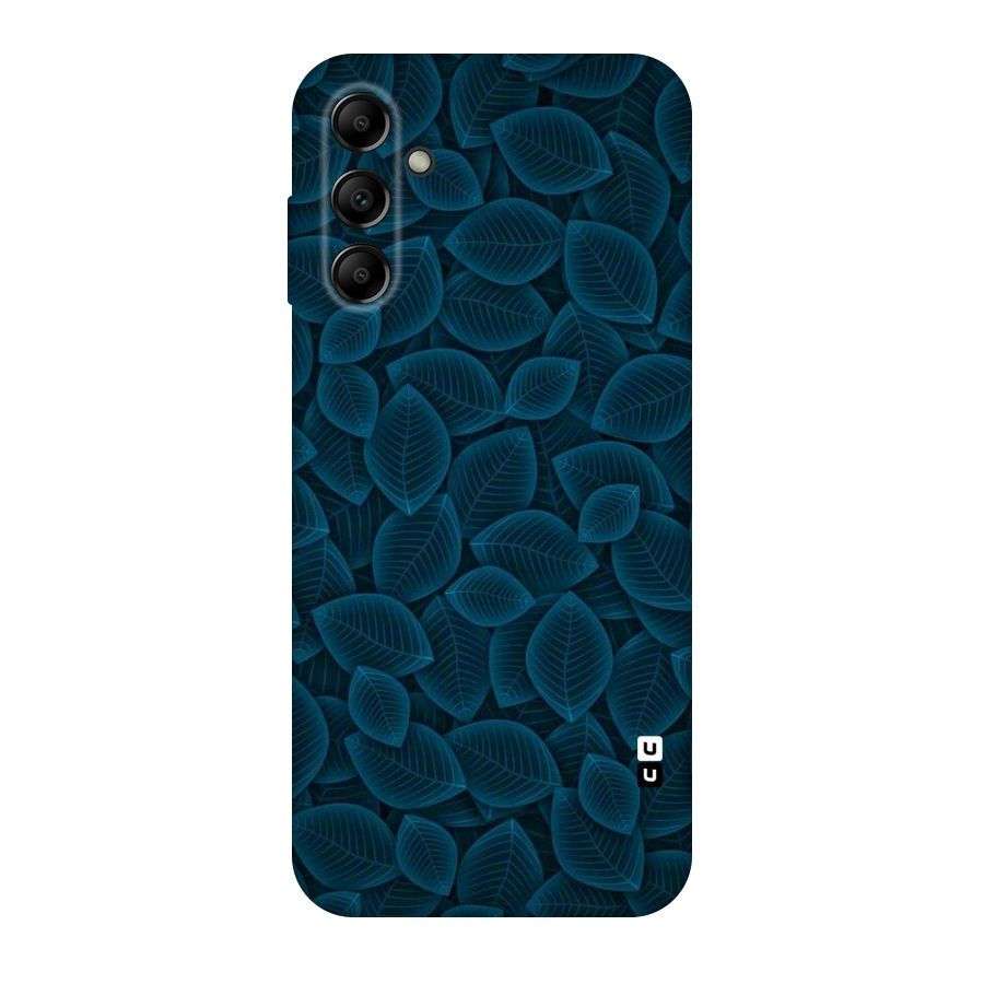 Blue Thin Leaves Original Polycarbonate Back Case for Galaxy A14 5G