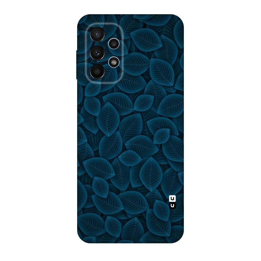 Blue Thin Leaves Original Polycarbonate Back Case for Galaxy A23