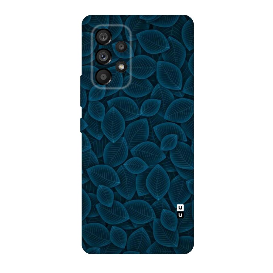 Blue Thin Leaves Original Polycarbonate Back Case for Galaxy A53 5G