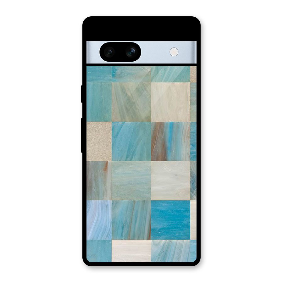 Blue Tiles Glass Back Case for Google Pixel 7a