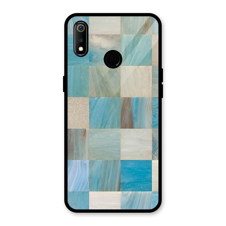 Blue Tiles Glass Back Case for Realme 3i