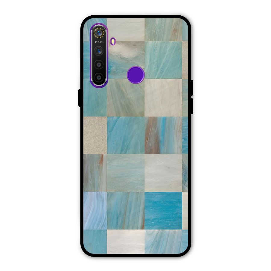 Blue Tiles Glass Back Case for Realme 5s