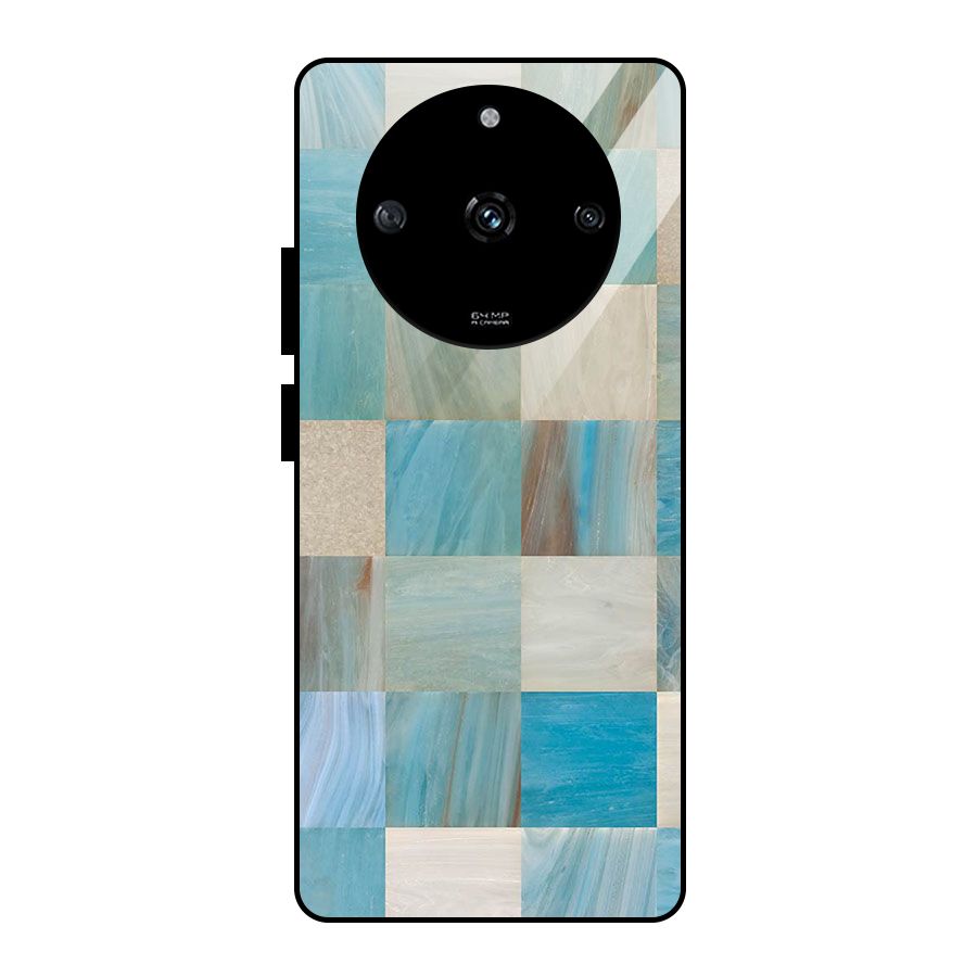 Blue Tiles Glass Back Case for Realme Narzo 60 5G