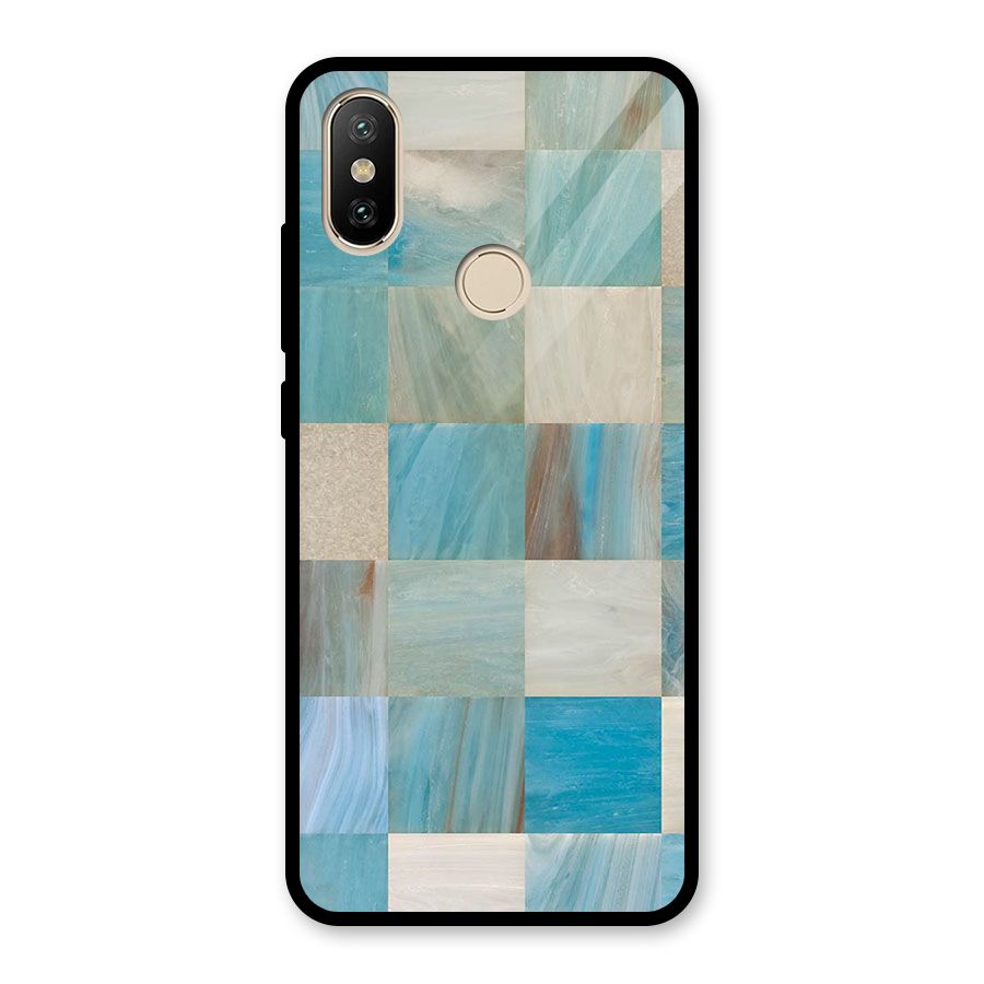 Blue Tiles Glass Back Case for Redmi A2