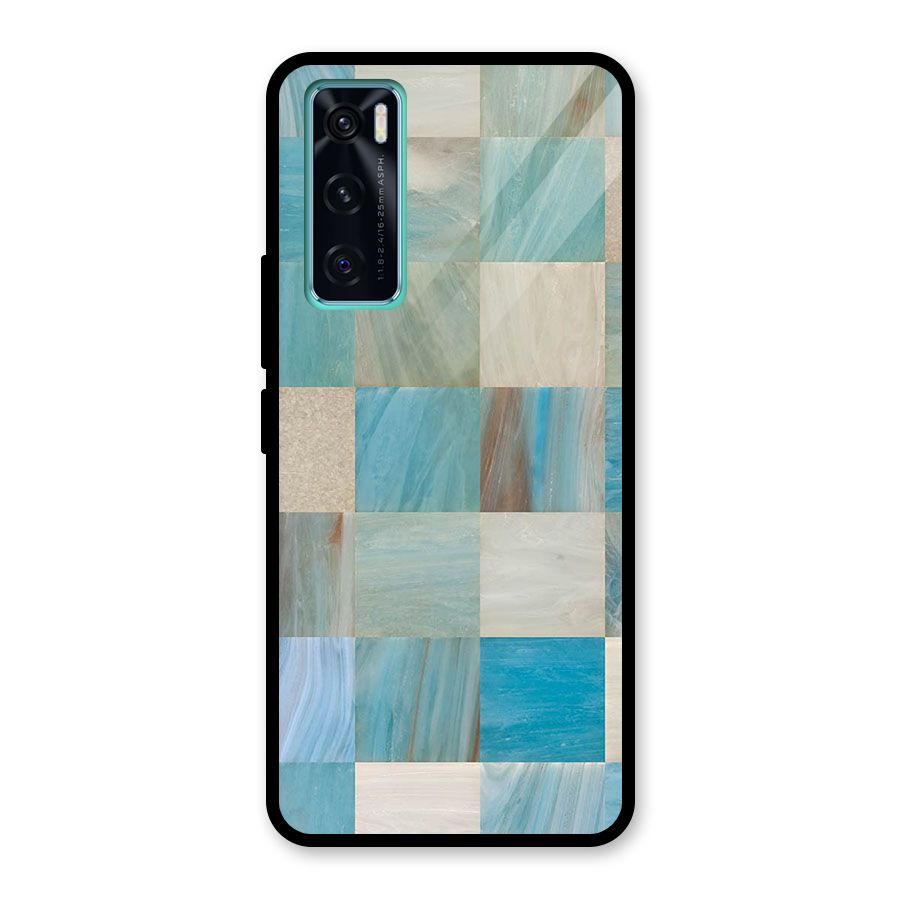 Blue Tiles Glass Back Case for Vivo V20 SE