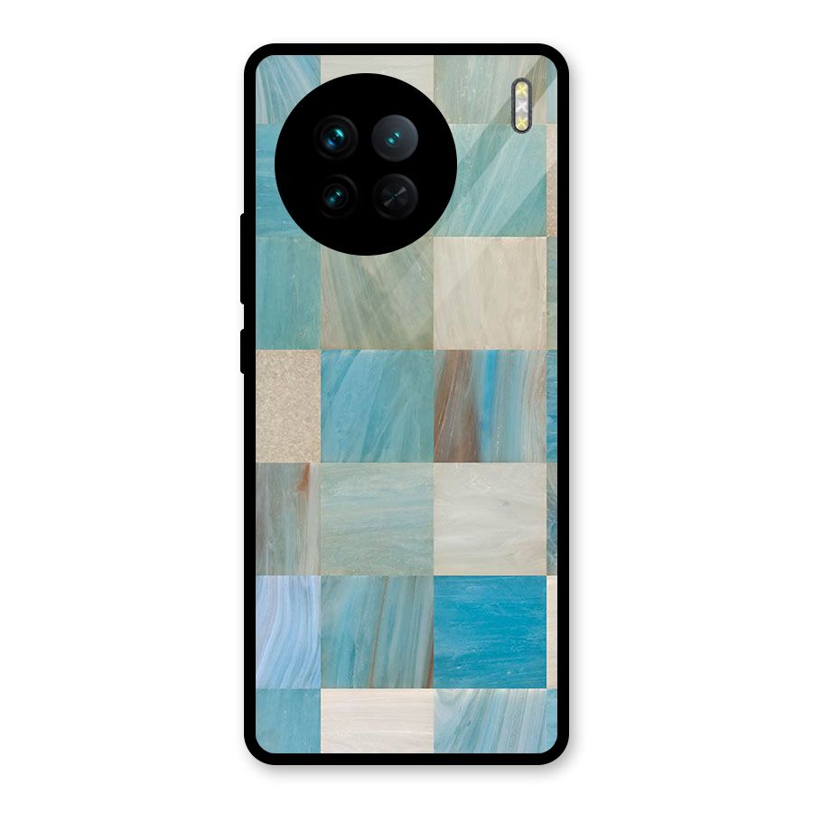Blue Tiles Glass Back Case for Vivo X90