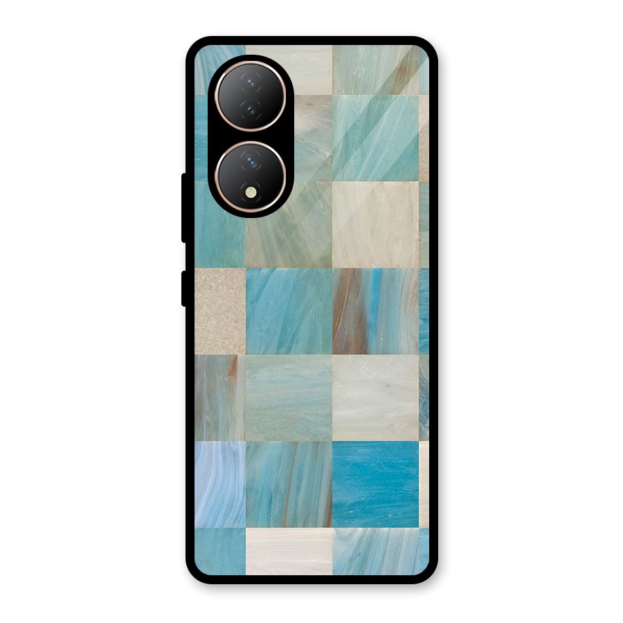Blue Tiles Glass Back Case for Vivo Y100A