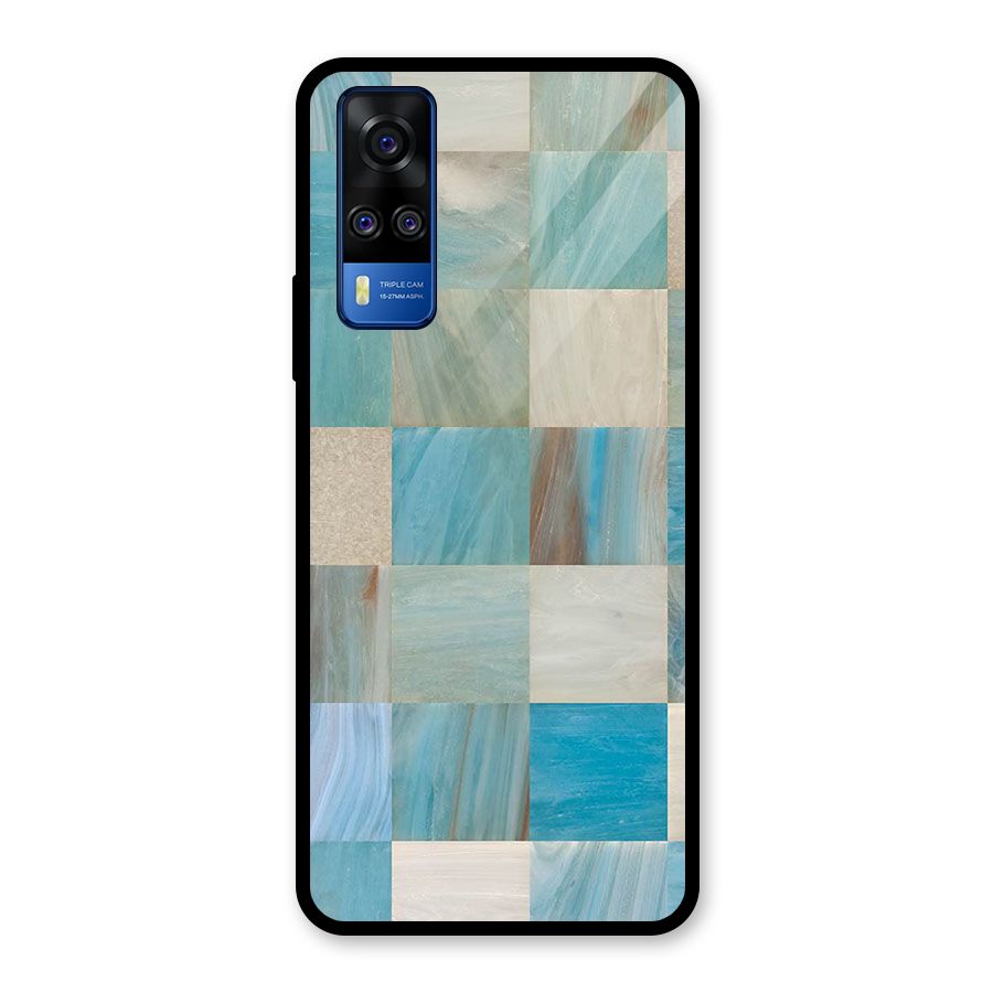 Blue Tiles Glass Back Case for Vivo Y31