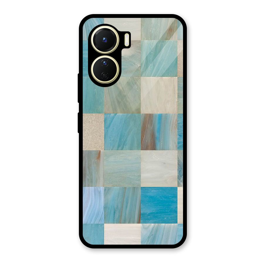 Blue Tiles Glass Back Case for Vivo Y56