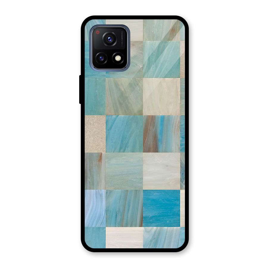 Blue Tiles Glass Back Case for Vivo Y72 5G