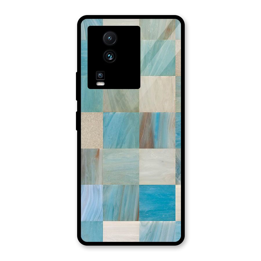 Blue Tiles Glass Back Case for Vivo iQOO Neo 7 Pro