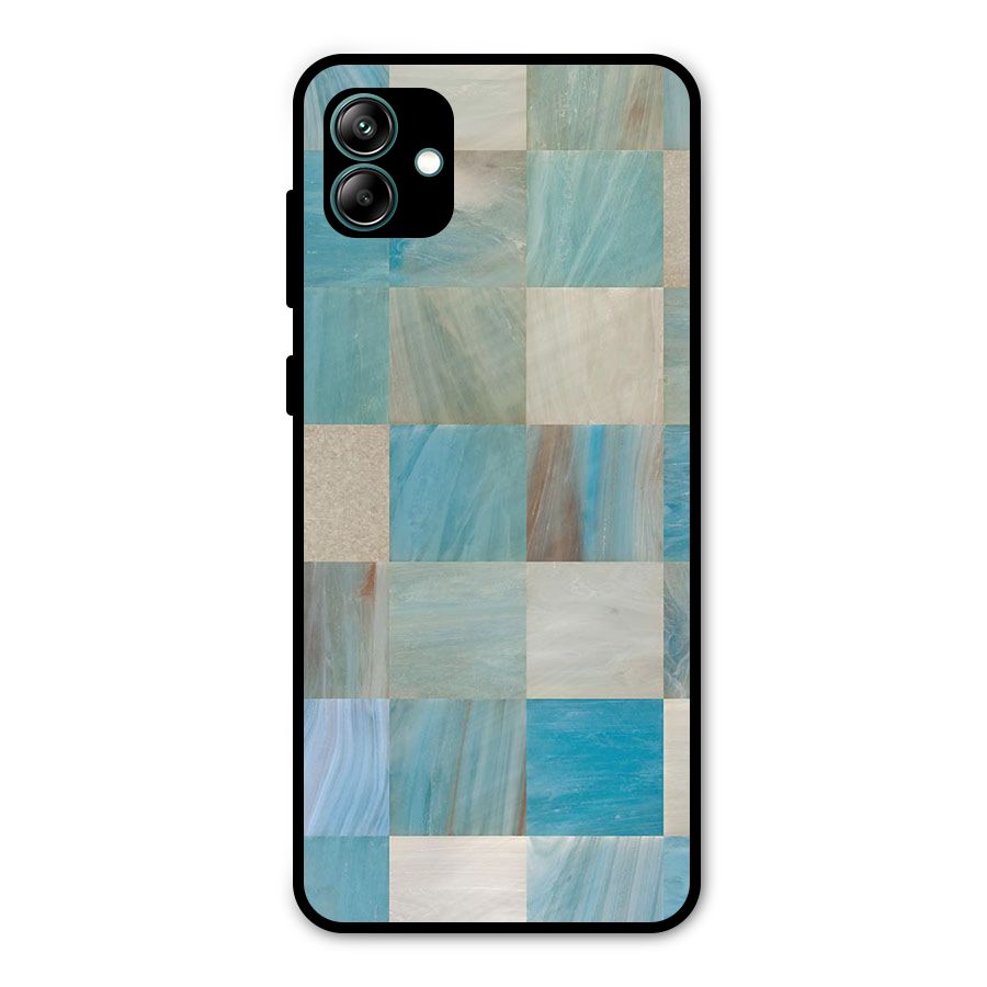 Blue Tiles Metal Back Case for Galaxy A04