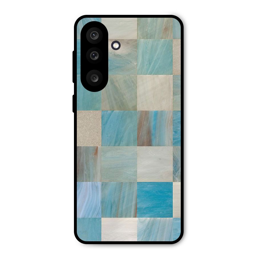 Blue Tiles Metal Back Case for Galaxy M56