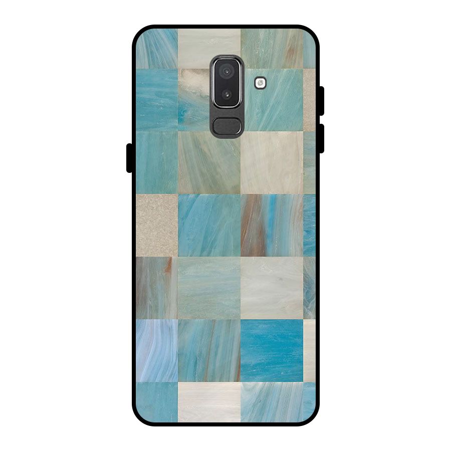 Blue Tiles Metal Back Case for Galaxy On8 (2018)