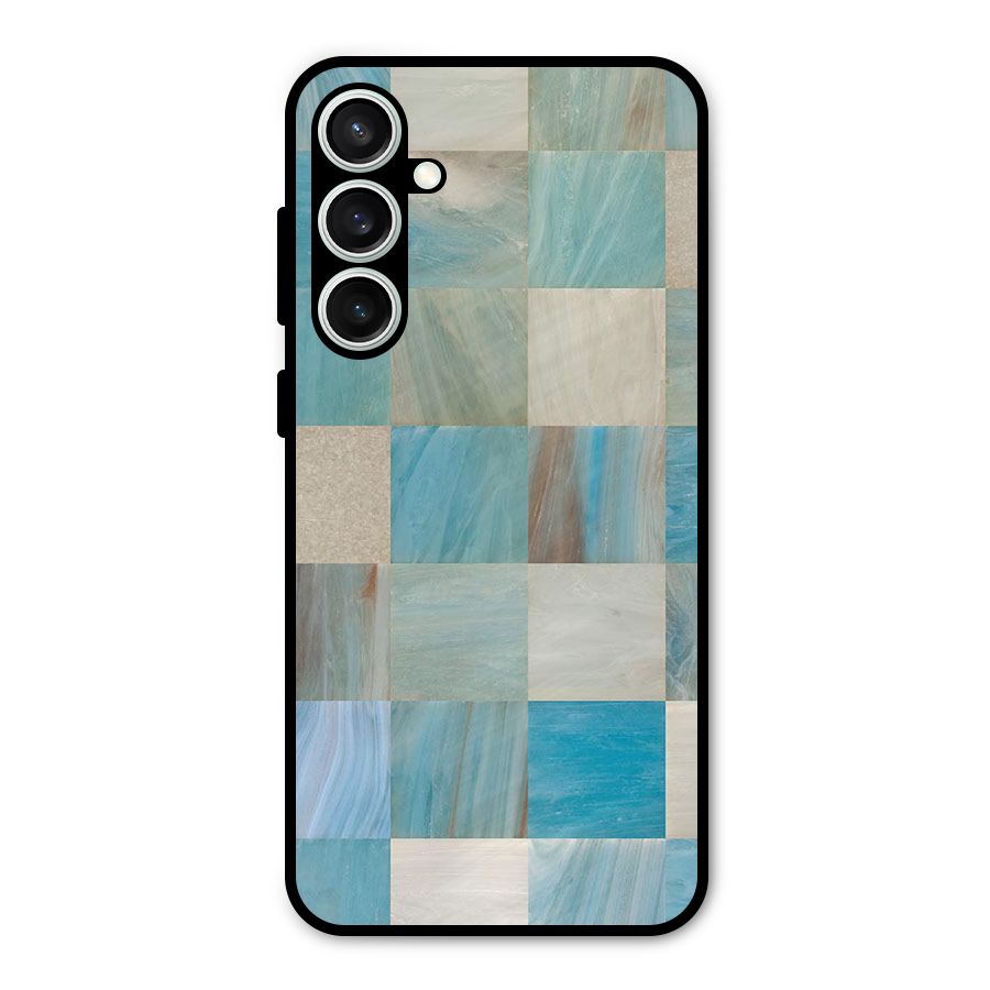 Blue Tiles Metal Back Case for Galaxy S23 FE